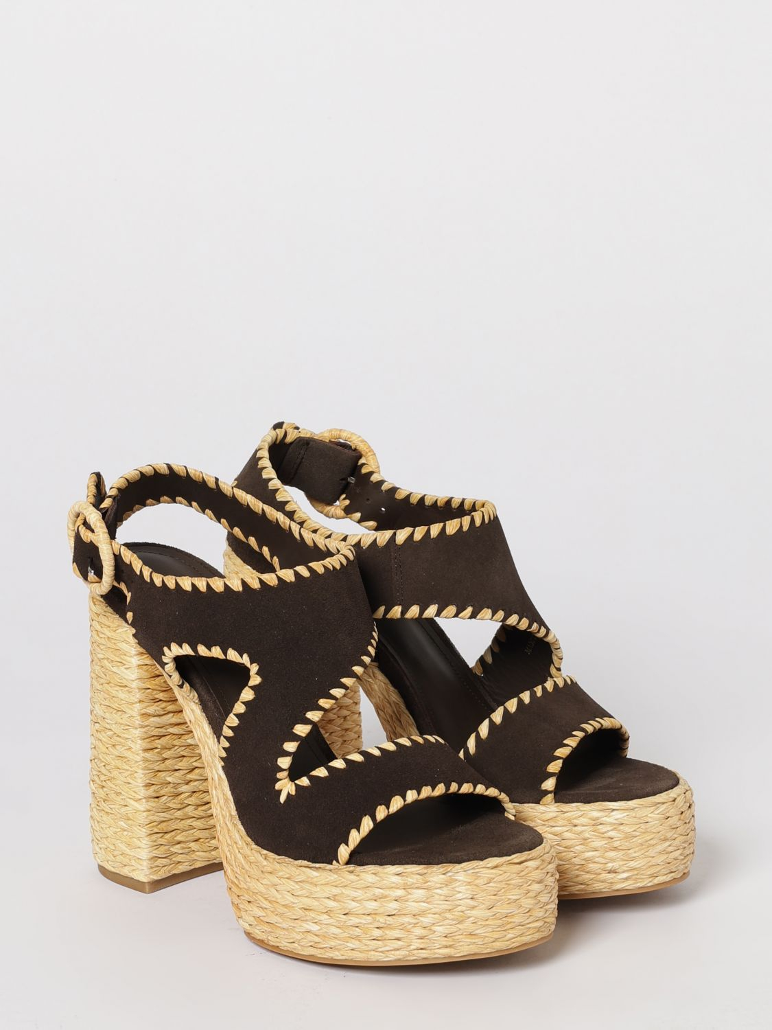 [Paloma Barcelo] Wedges SS26 1105 CHOCOLATE