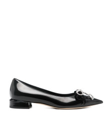 JIMMY CHOO AURIAFLAT BSVBLACK/CRYSTAL