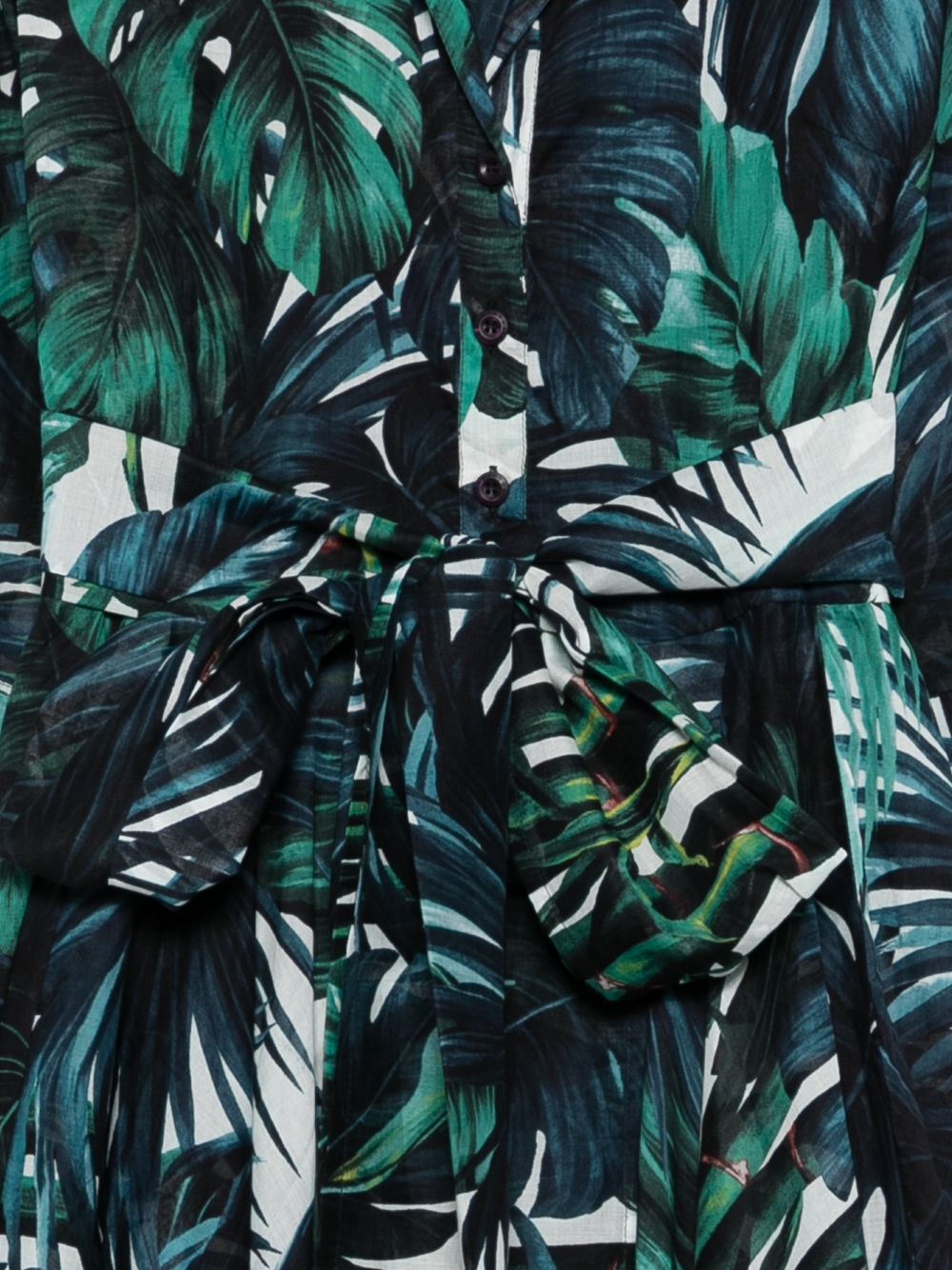 SAMANTHA SUNG ASTERDRESSSHIRT HONOLULUPALMWHITEJADE