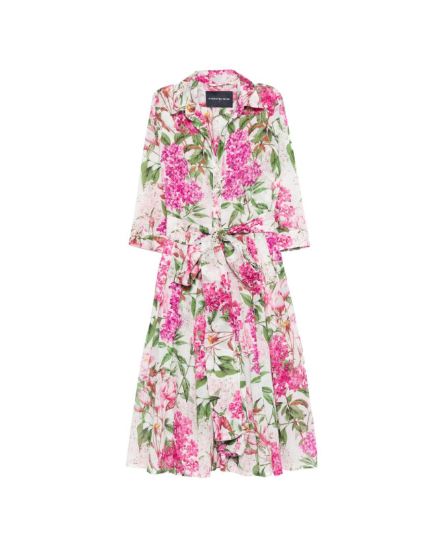 SAMANTHA SUNG AUDREYDRESSSHIRT LILACHEAVENWHITEWHITEPINK