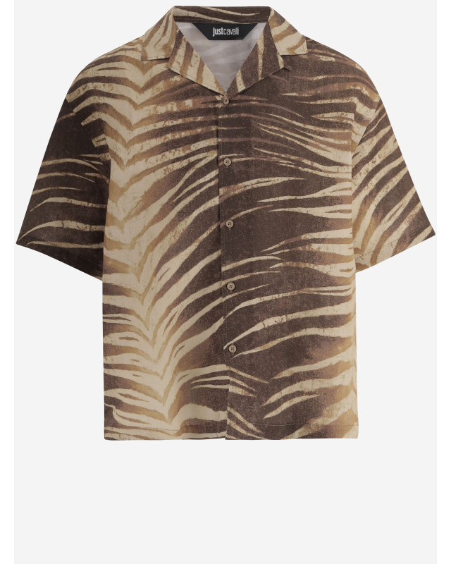[Just Cavalli] Shirts Short Sleeve SS26 80OALF02CNF06R83