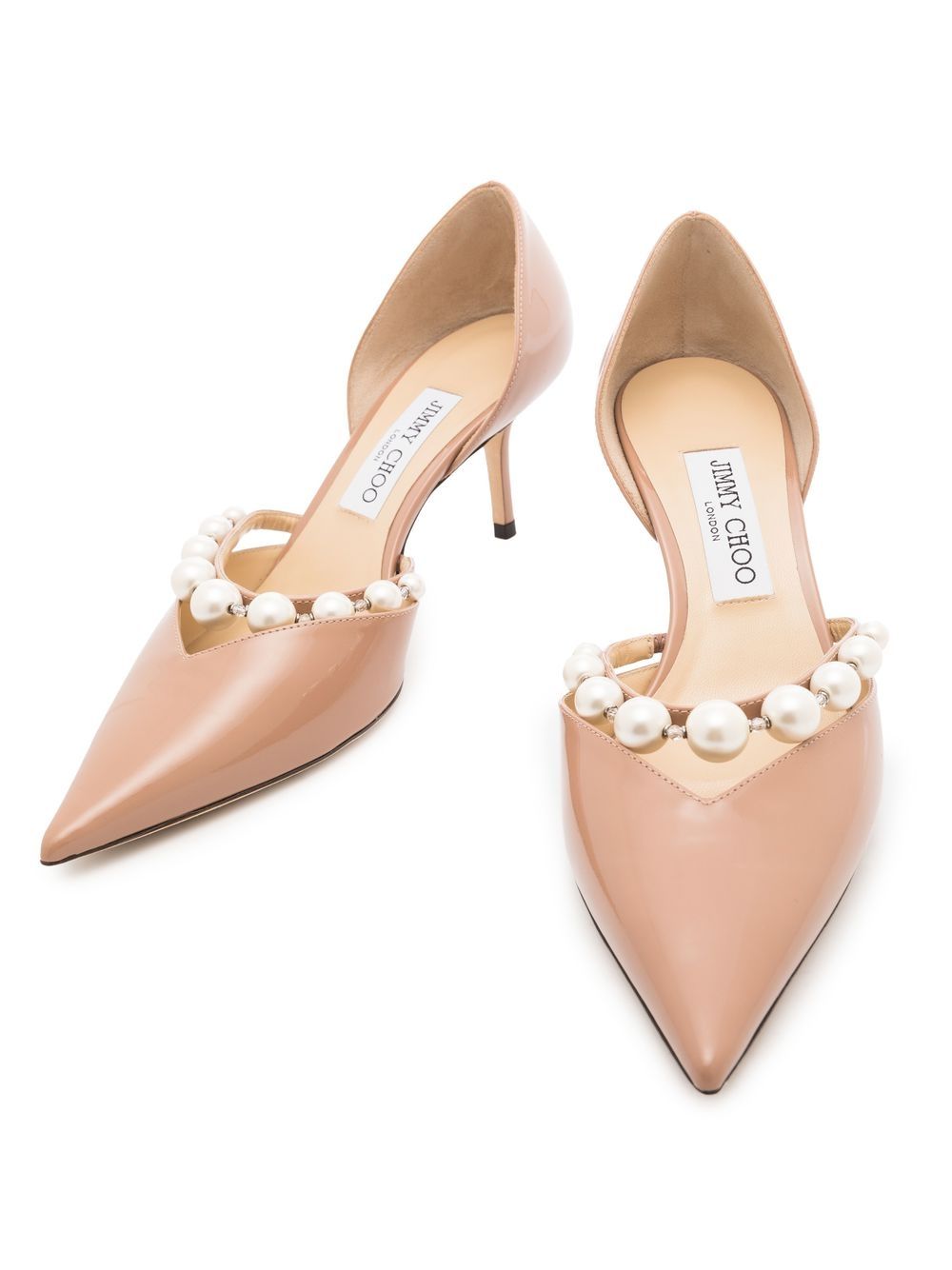 JIMMY CHOO AURELIE65 XKMBALLETPINK/WHITE