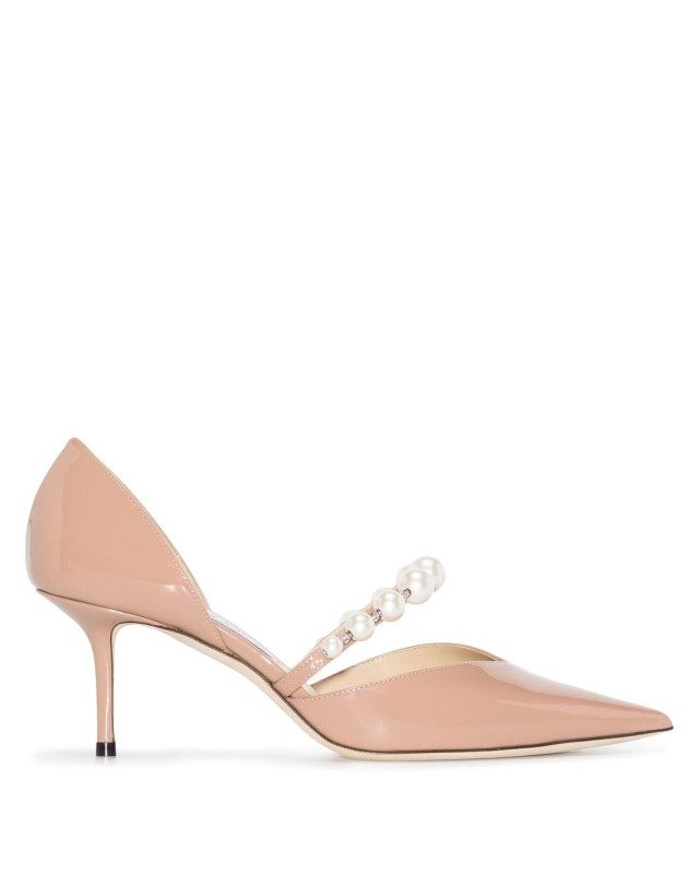 JIMMY CHOO AURELIE65 XKMBALLETPINK/WHITE