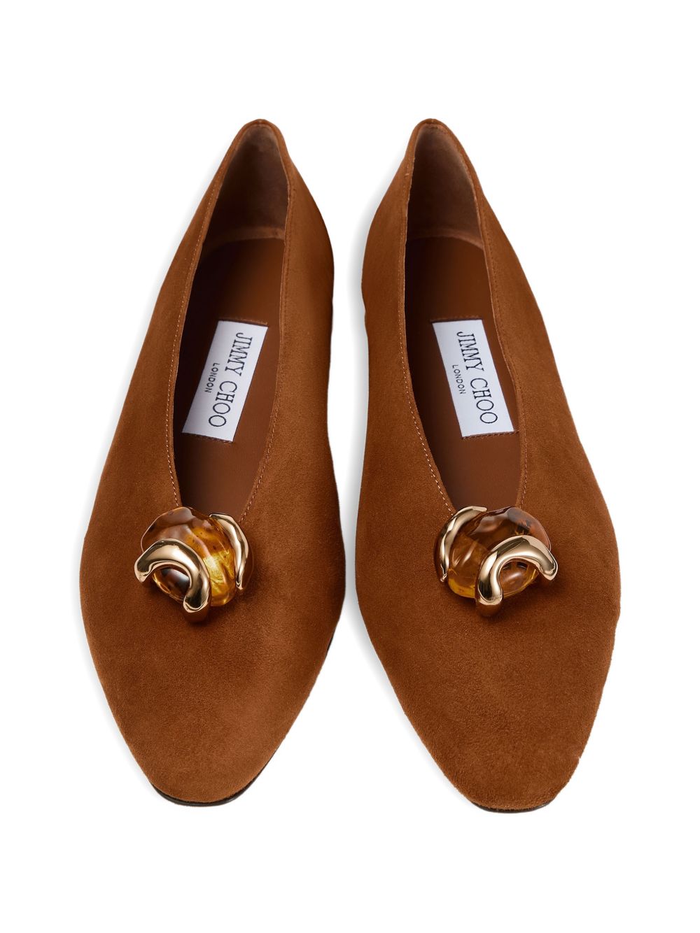 JIMMY CHOO MARGOTFLAT BSBTAN/AMBER