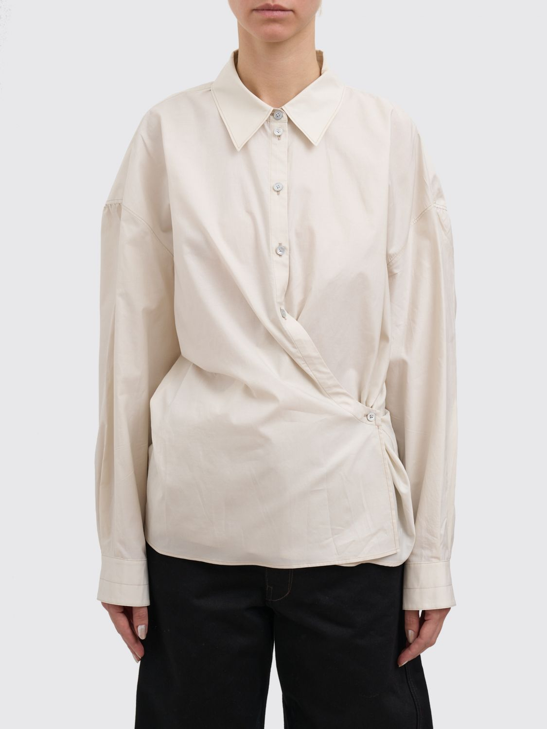 [LEMAIRE] Shirts Long Sleeve SS26 SH1141LF1500 WH048