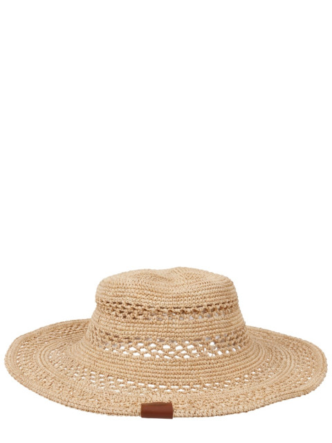 [RUSLAN BAGINSKIY] Cap SS26 BCT036SS26_STR-KN-DRK-FLTLNATURALSTRAW