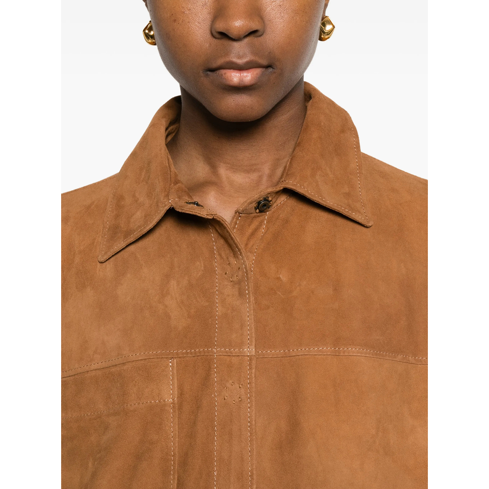 [Santoro] Leather Jacket SS26 50010-D  CARAM