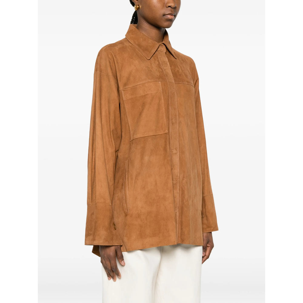 [Santoro] Leather Jacket SS26 50010-D  CARAM