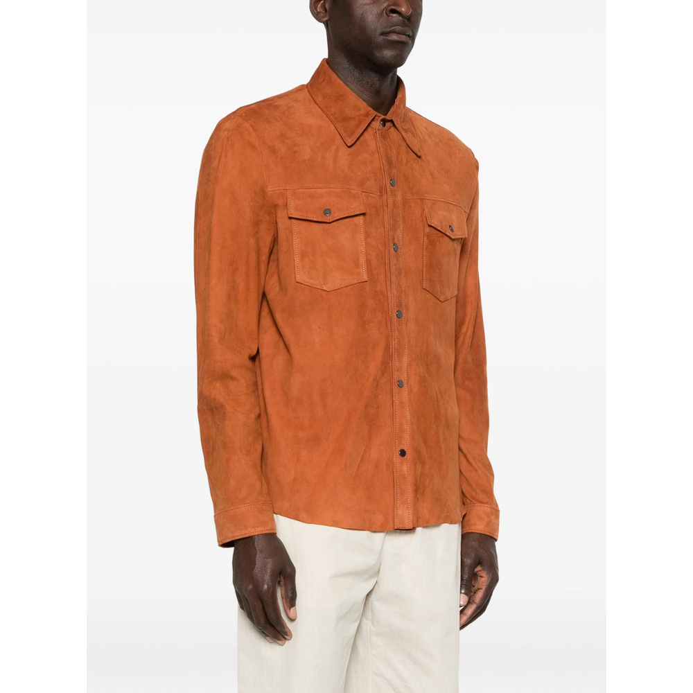 [Santoro] Leather Jacket SS26 50516-U  BRICK
