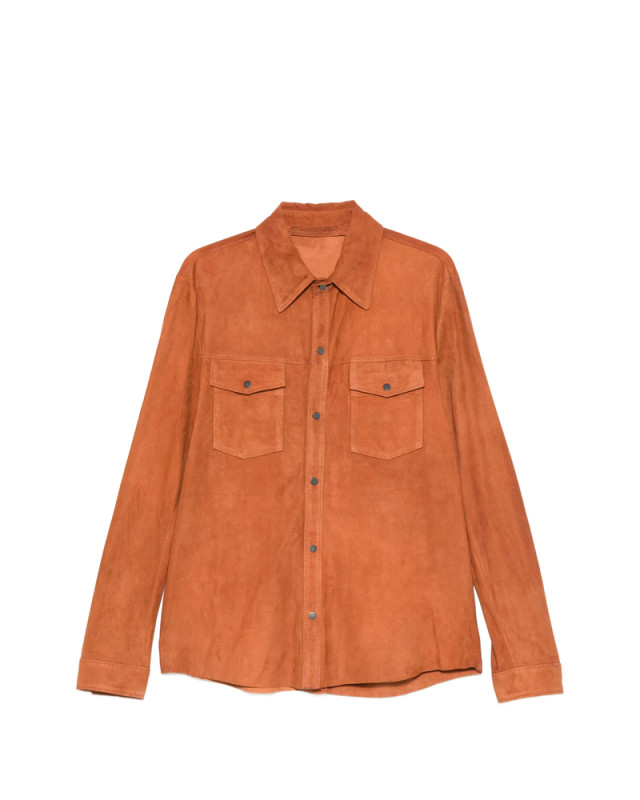 [Santoro] Leather Jacket SS26 50516-U  BRICK