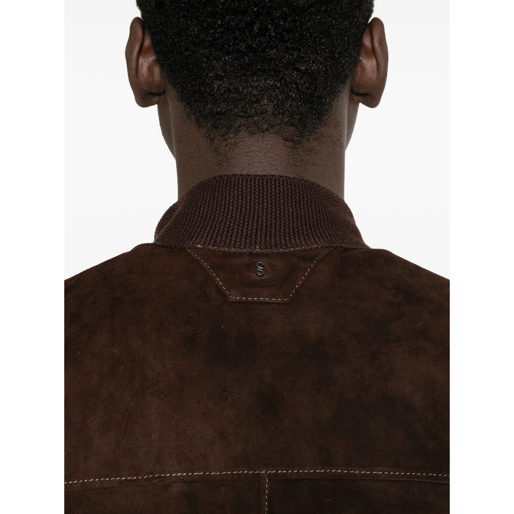 [Santoro] Leather Jacket SS26 50685-U  DKBRO