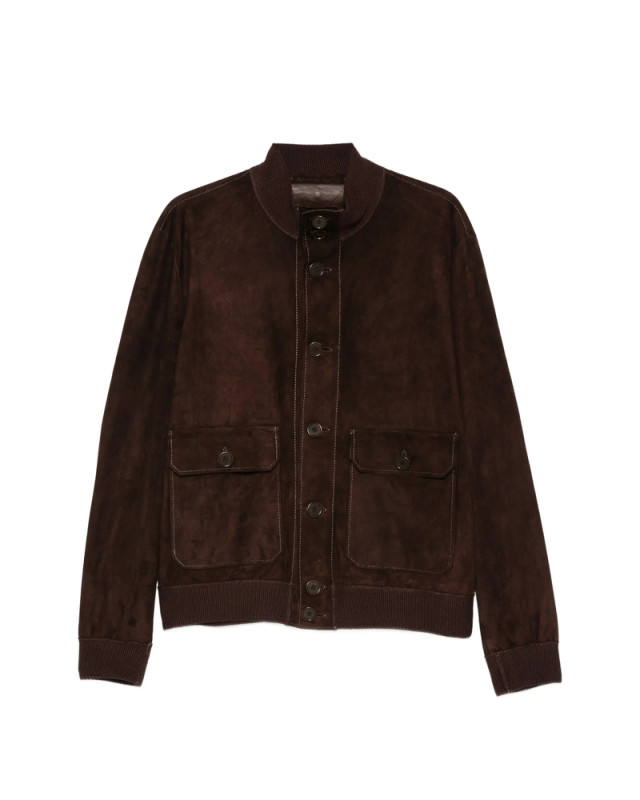 [Santoro] Leather Jacket SS26 50685-U  DKBRO