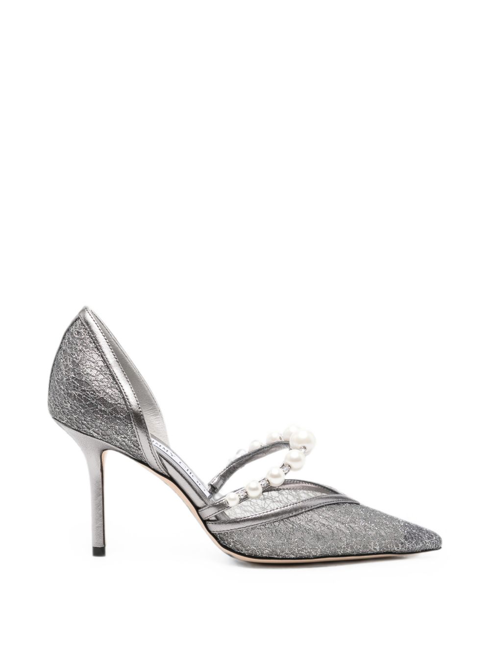 JIMMY CHOO AURELIE85 QKGANTHRACITE/WHITE