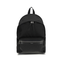 City Backpack in leather and nylon