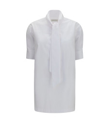 Cotton Shirt with scarf detail