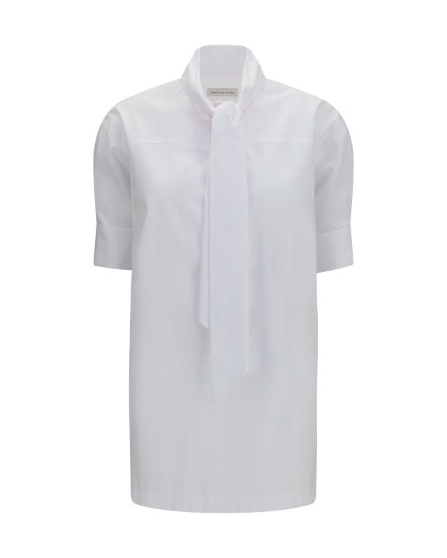 Cotton Shirt with scarf detail