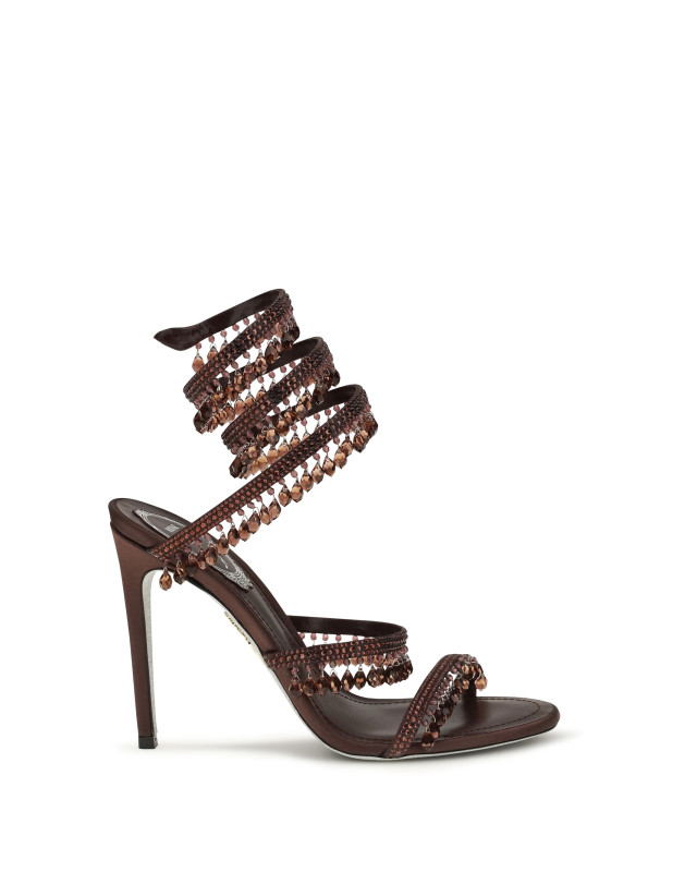 Chandelier Sandals in satin