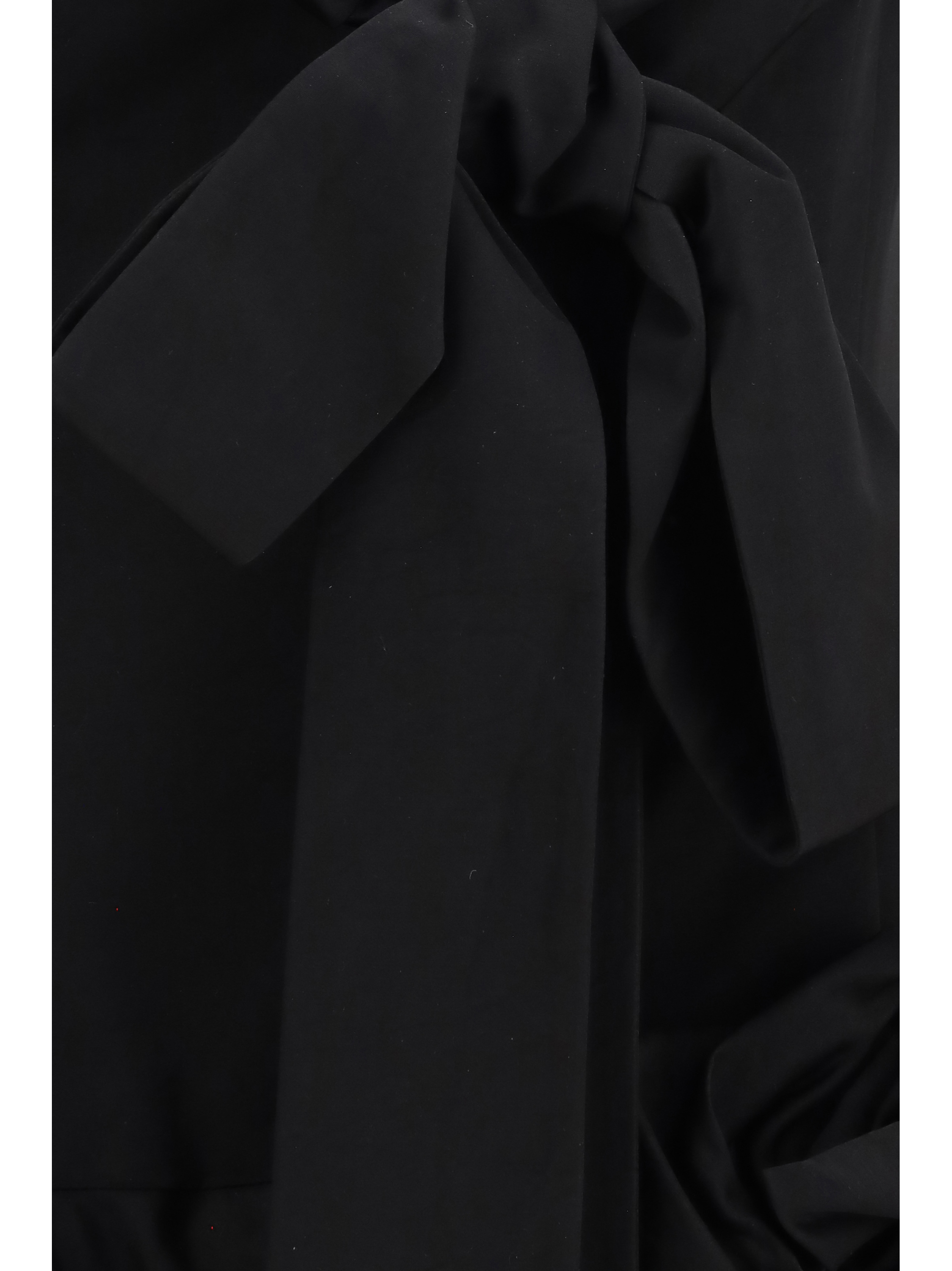 Midi Dress with draped shawl collar