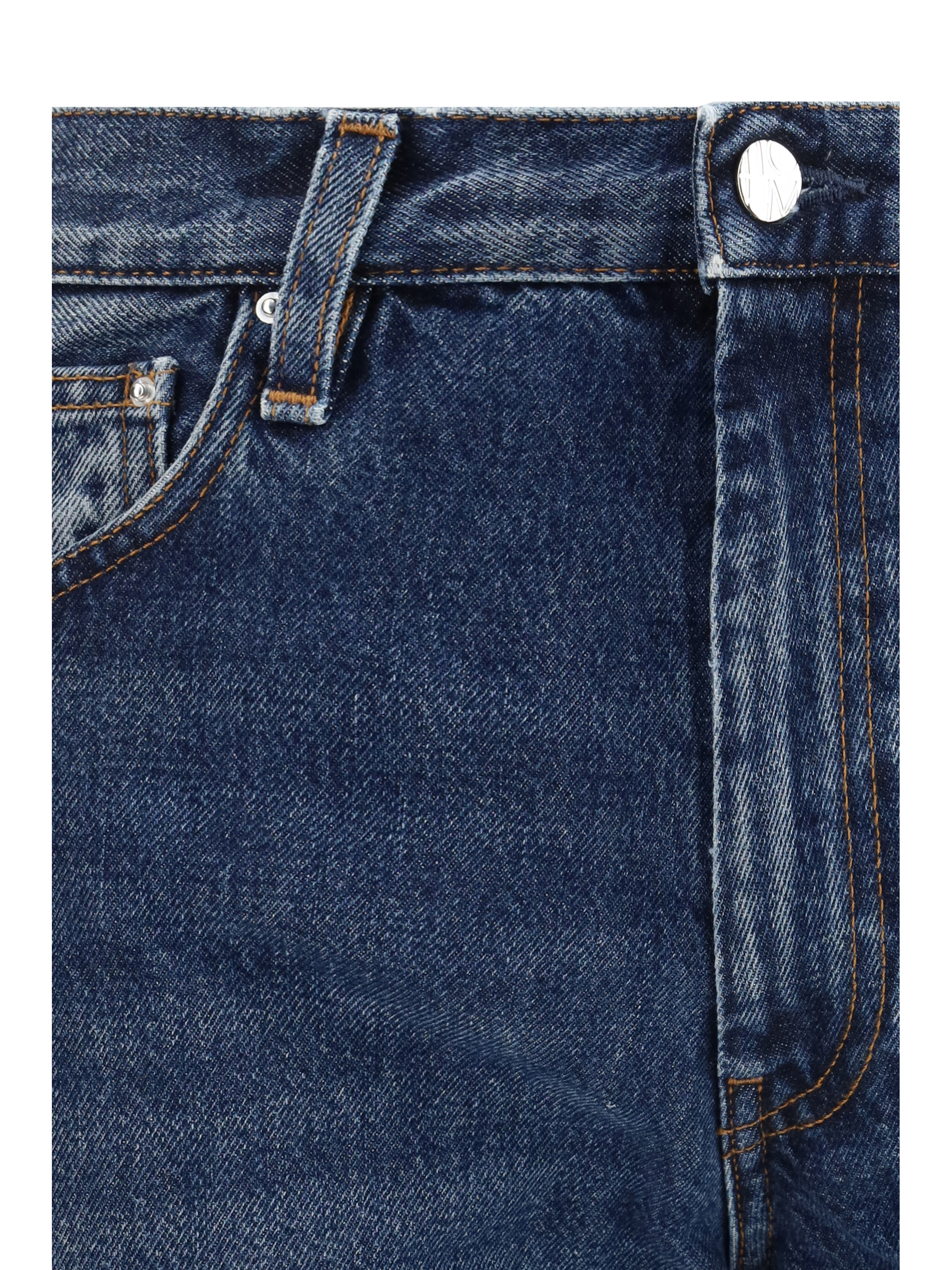 Washed Twisted Seam Jeans