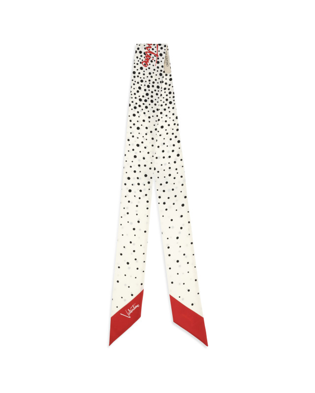 Twill Little Stars Starry Scarf in silk