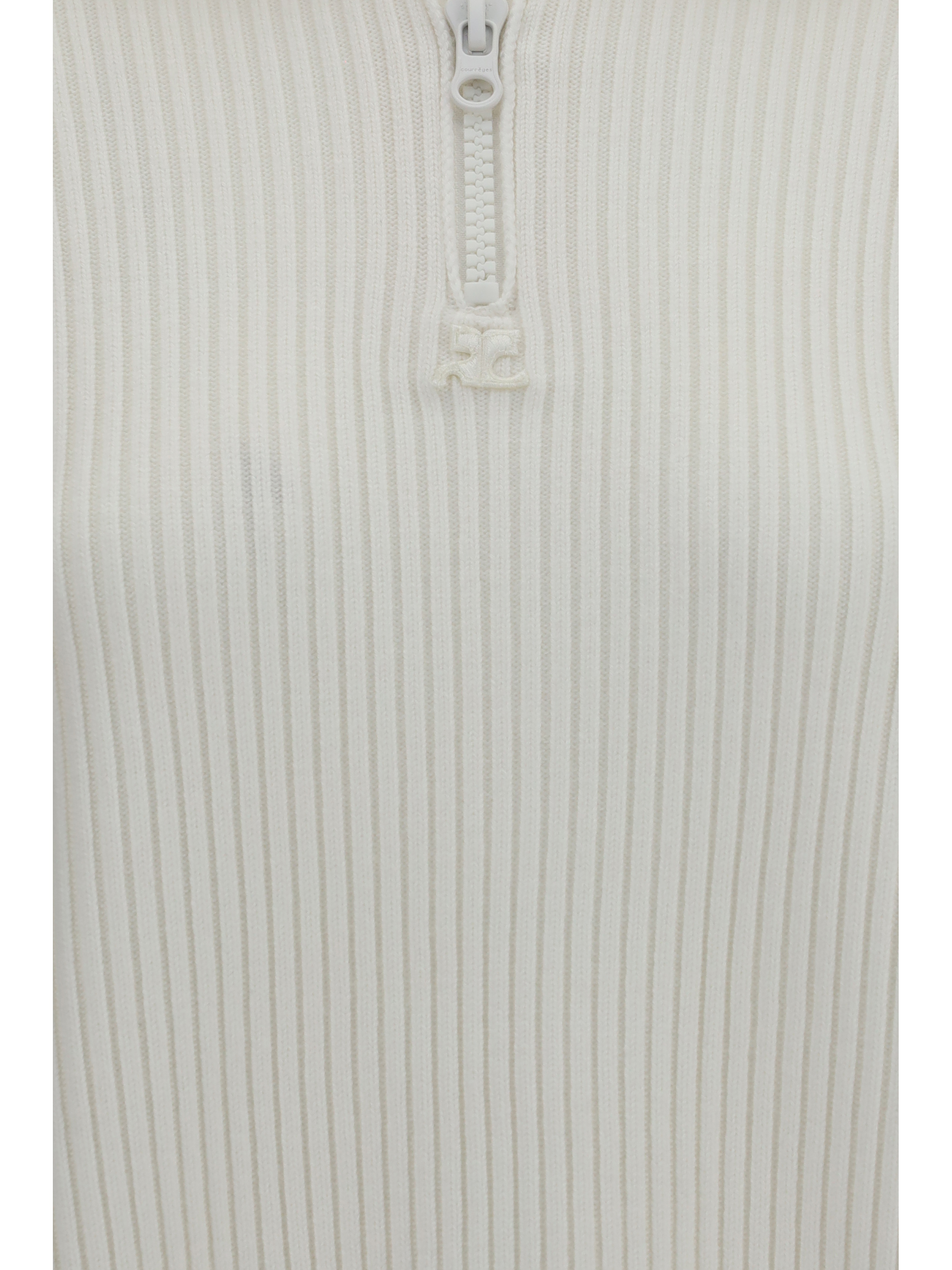 Ribbed zip Sweater