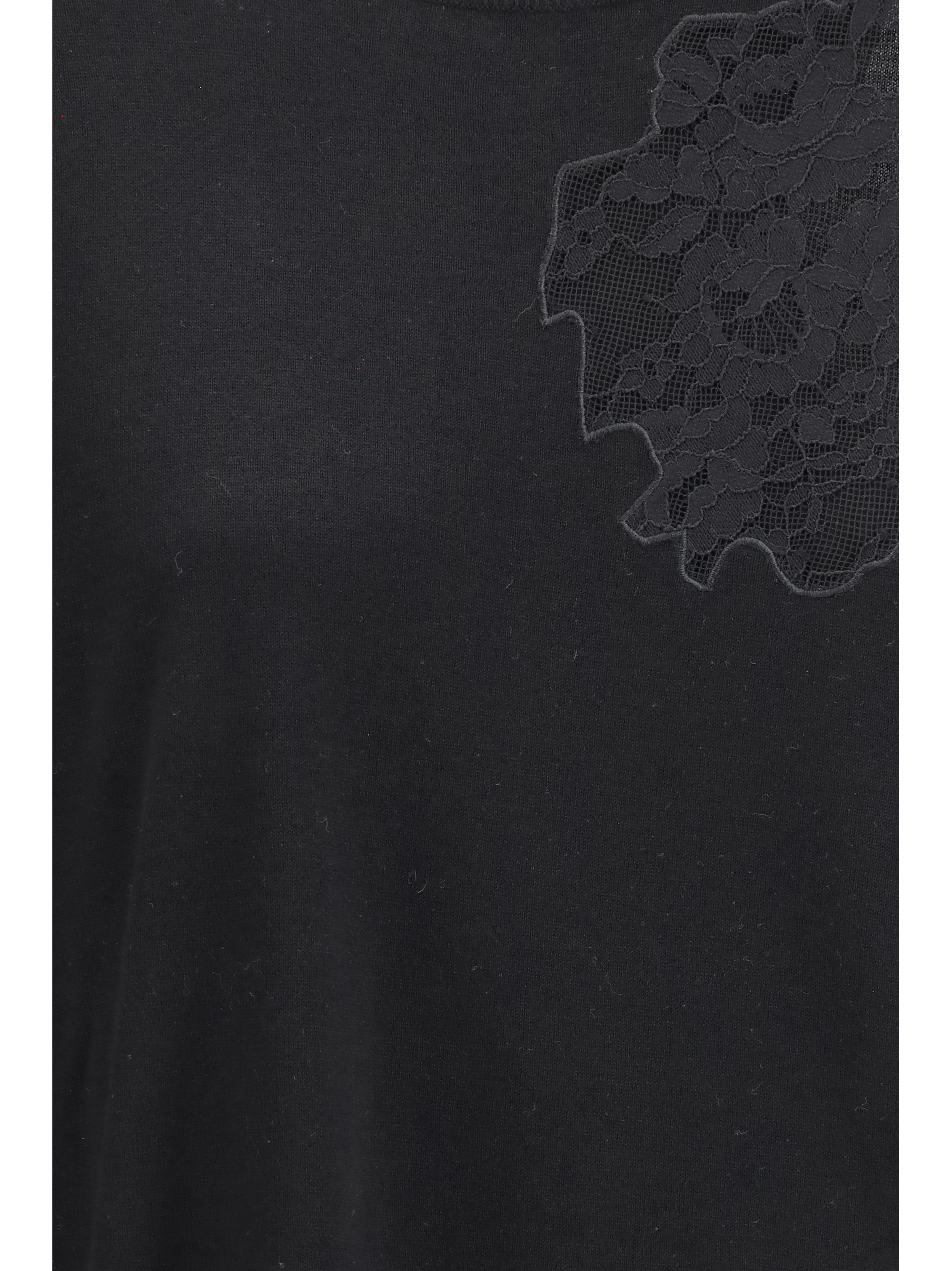 Wool Sweater with lace inserts