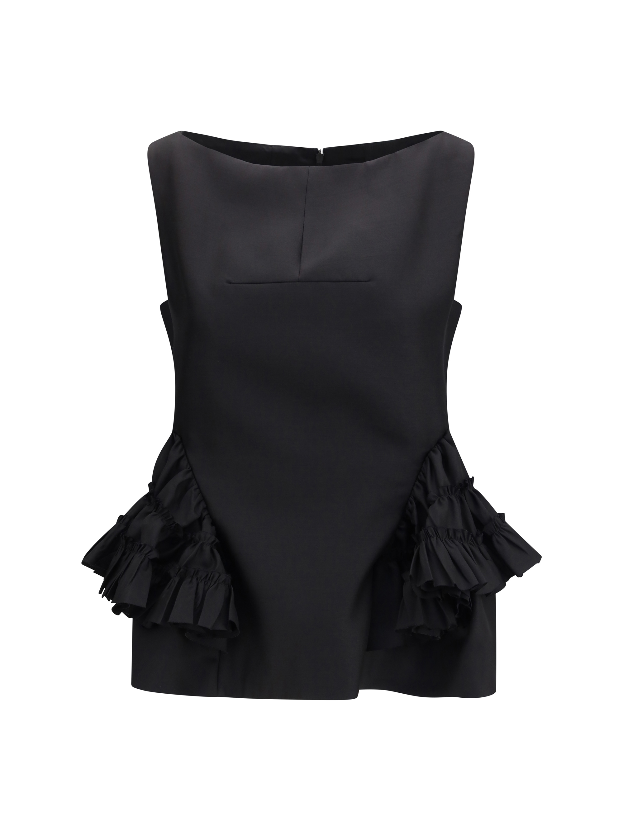 Ruffled peplum Top