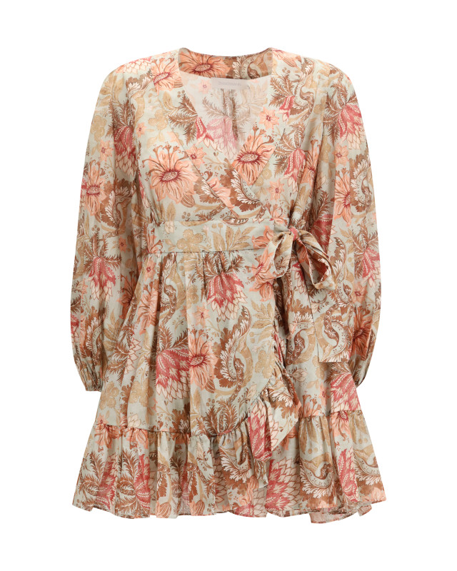 Daylight wrap mini Dress