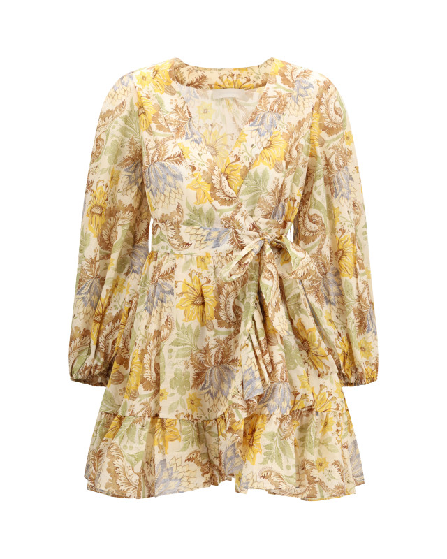 Daylight wrap mini Dress