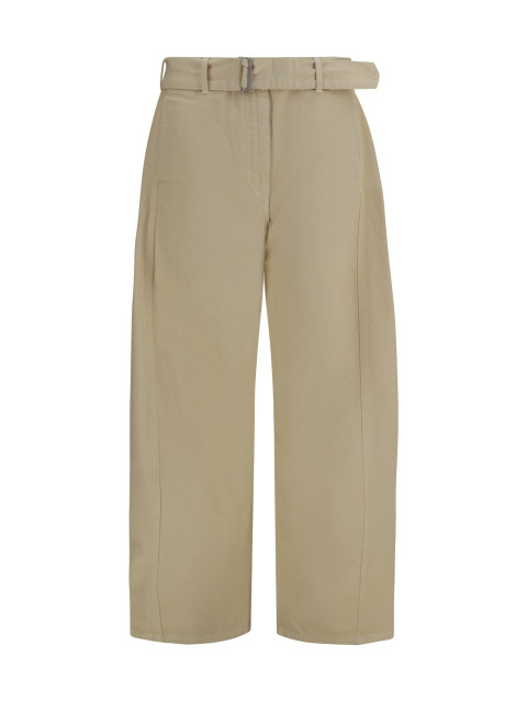 Wide-leg denim Pants with belt