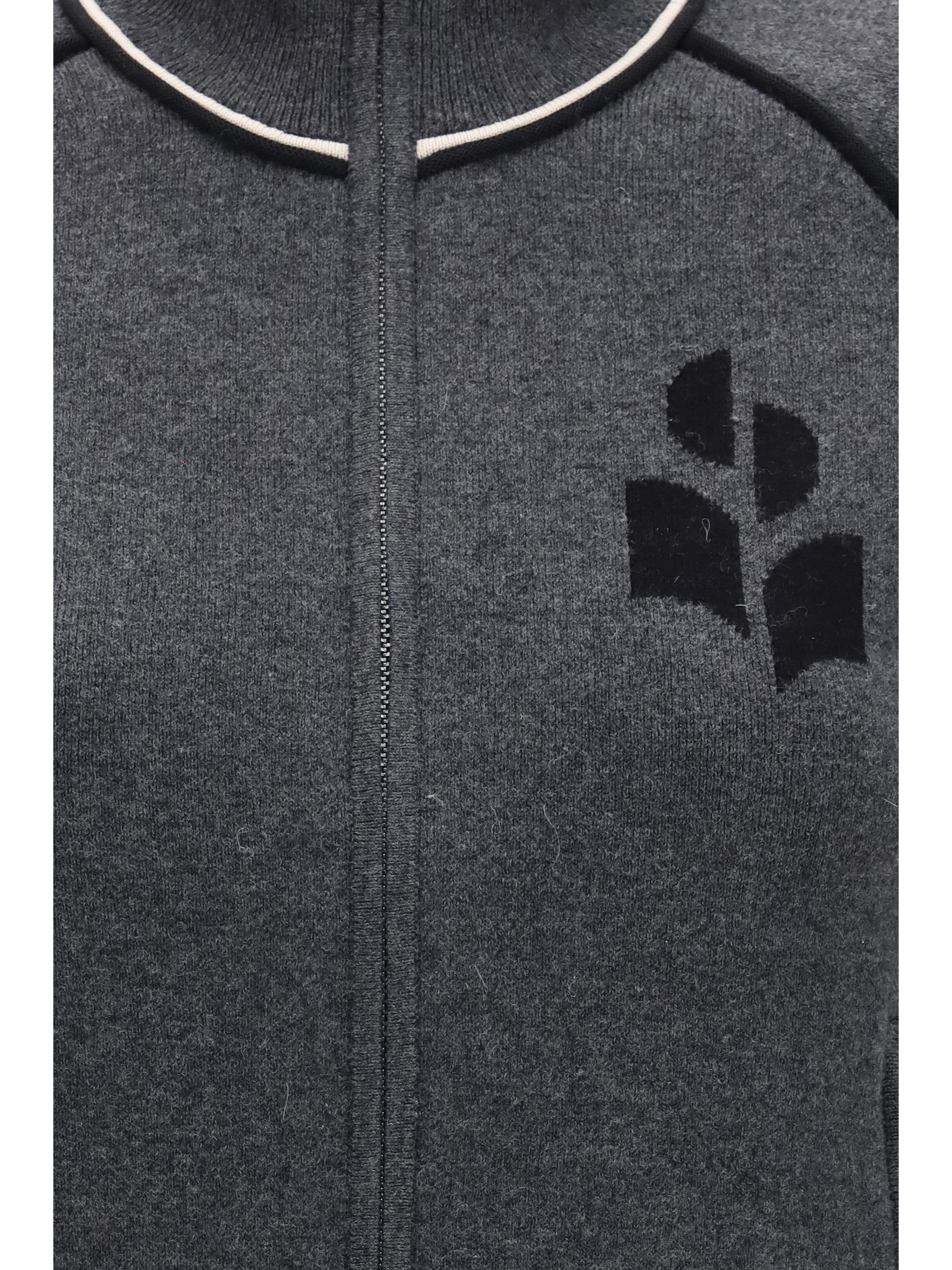 Lanya logo and zip Cardigan