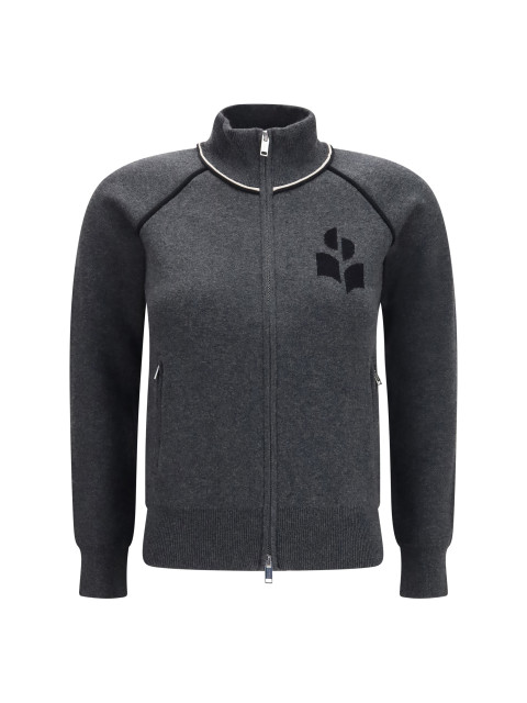 Lanya logo and zip Cardigan