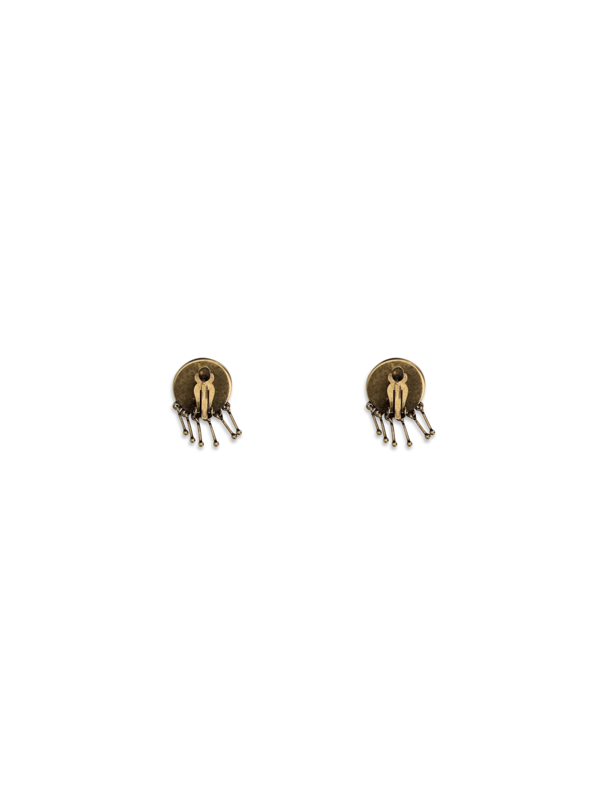 Medusa Clip-On Drop Earrings