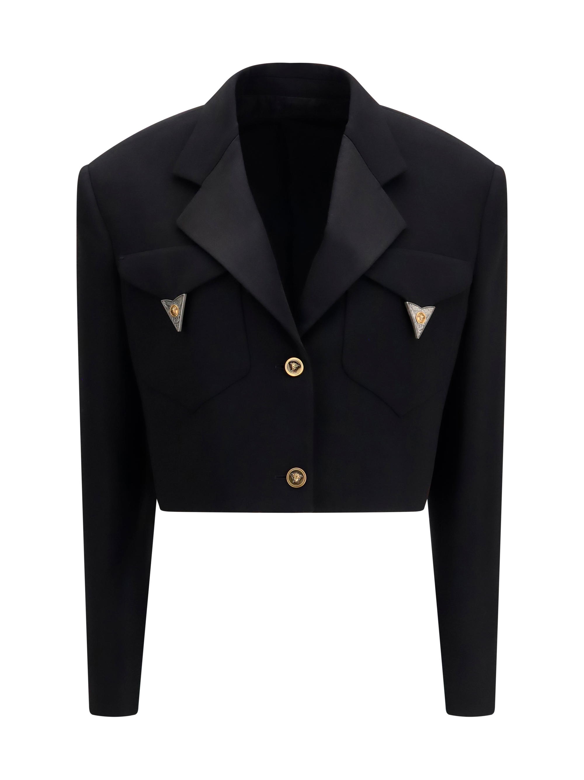 Cropped wool Blazer