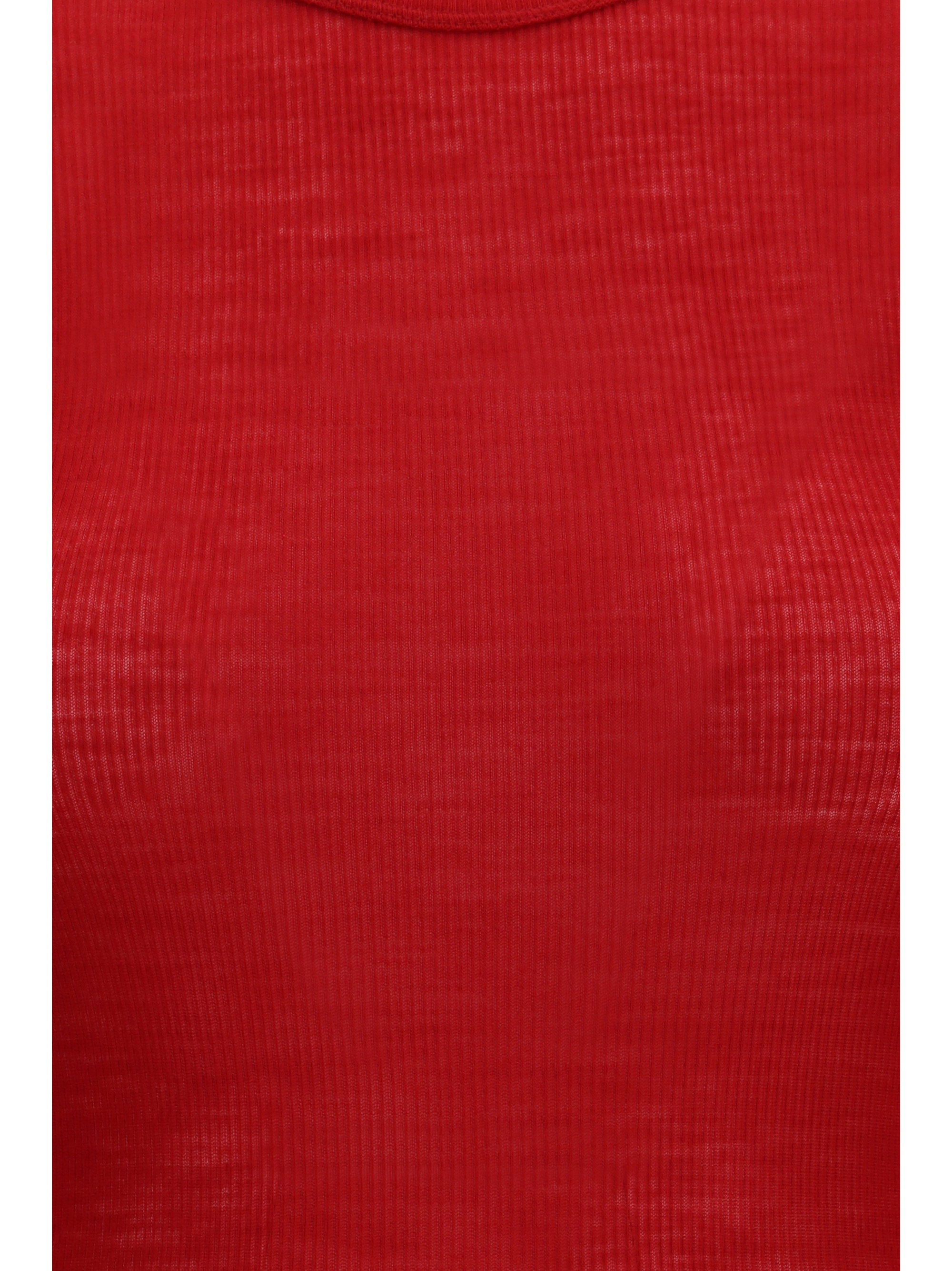 Ribbed knit T-shirt