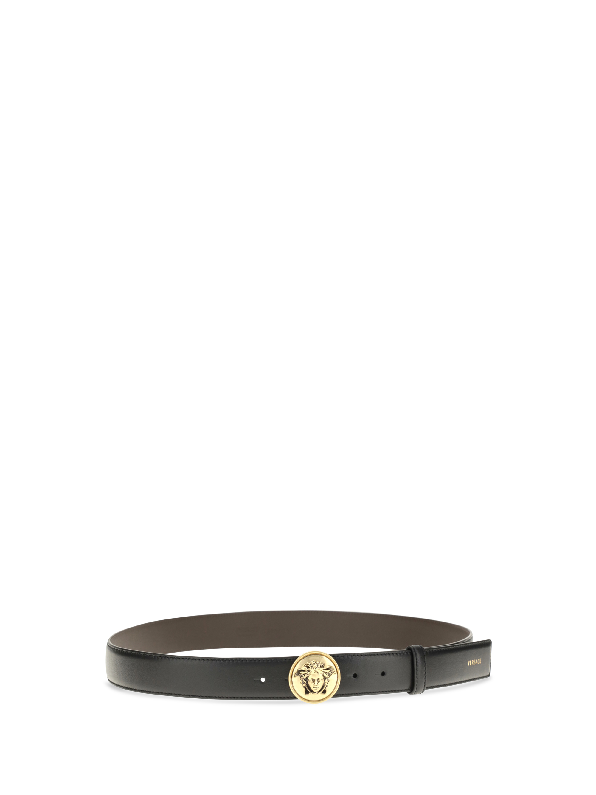 Medusa Buckle leather Belt