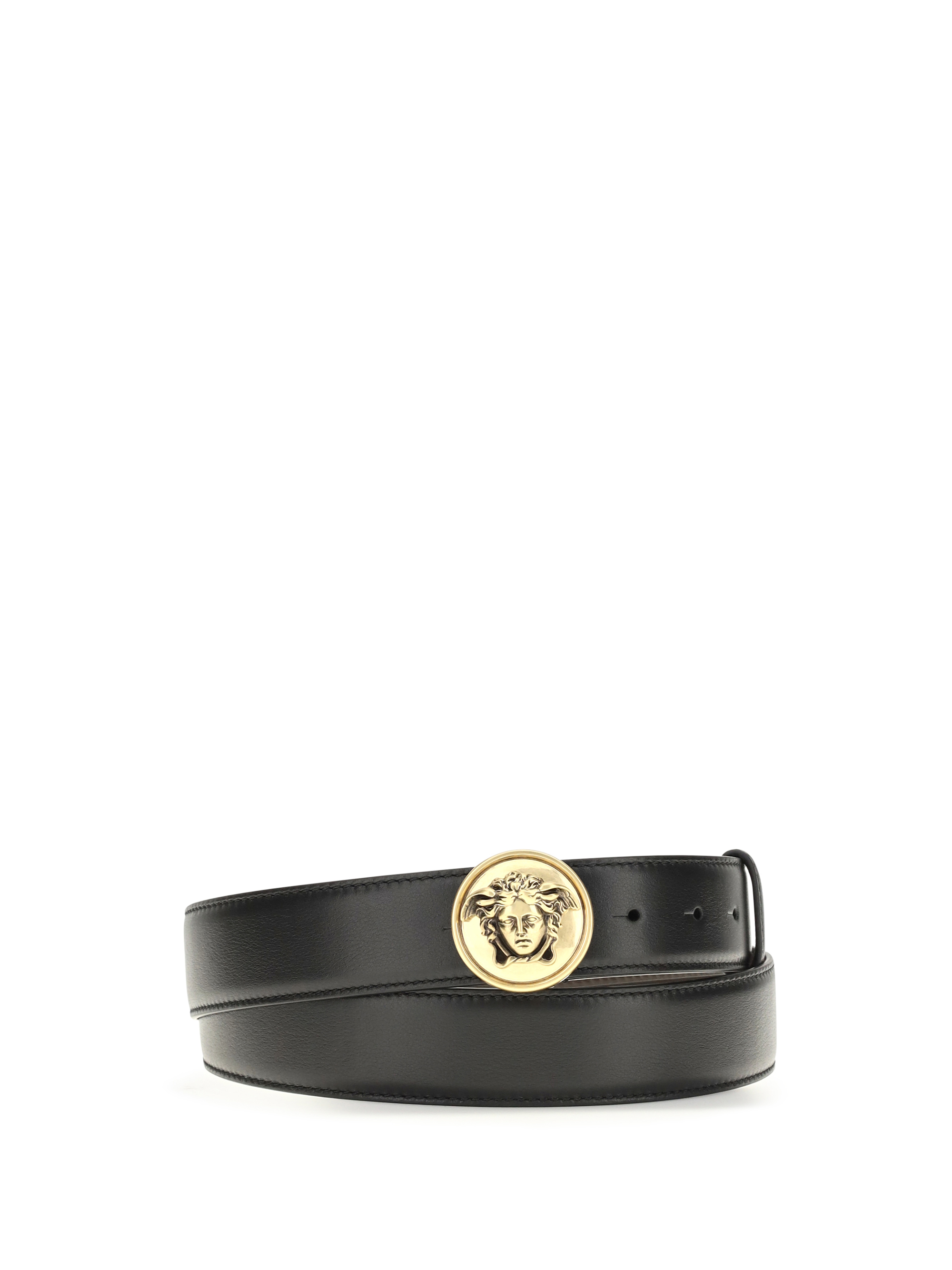 Medusa Buckle leather Belt