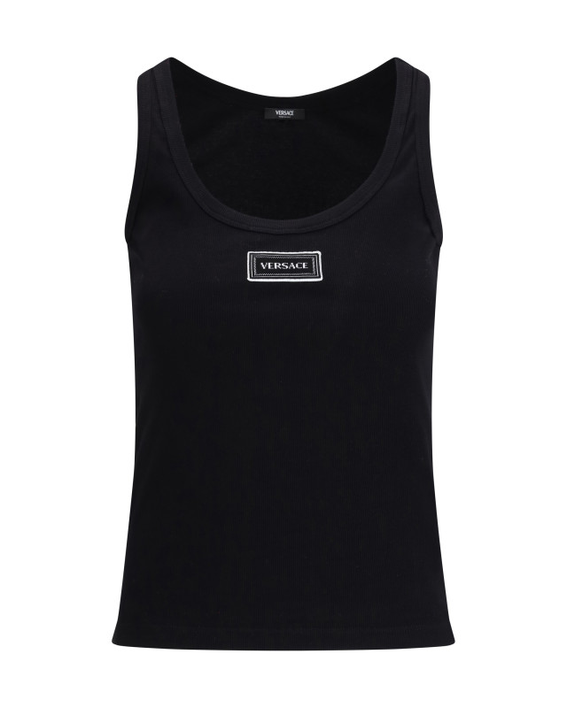 Tank Top in cotton rib stretch