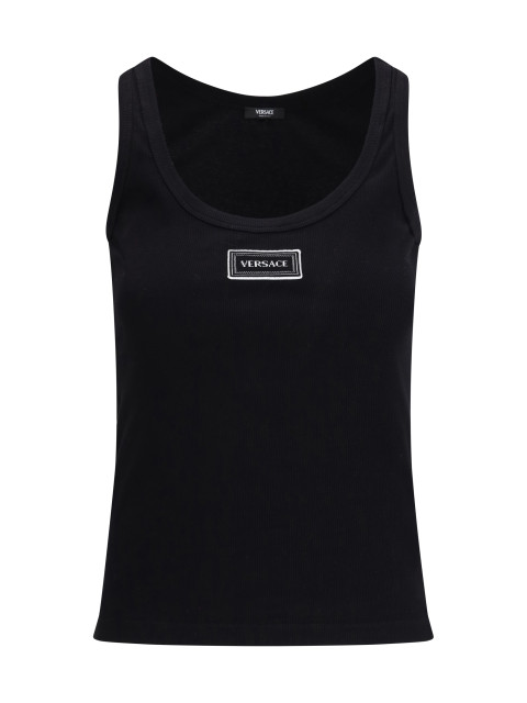 Tank Top in cotton rib stretch