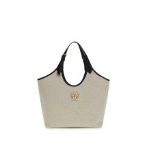 Tote Fabric Calf Leather