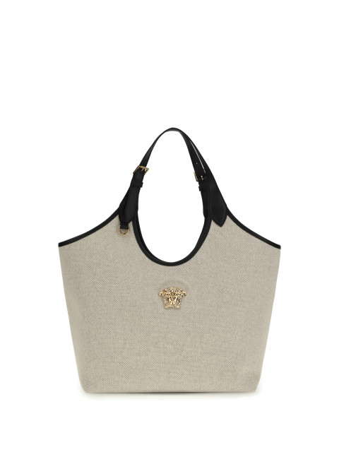 Tote Fabric Calf Leather
