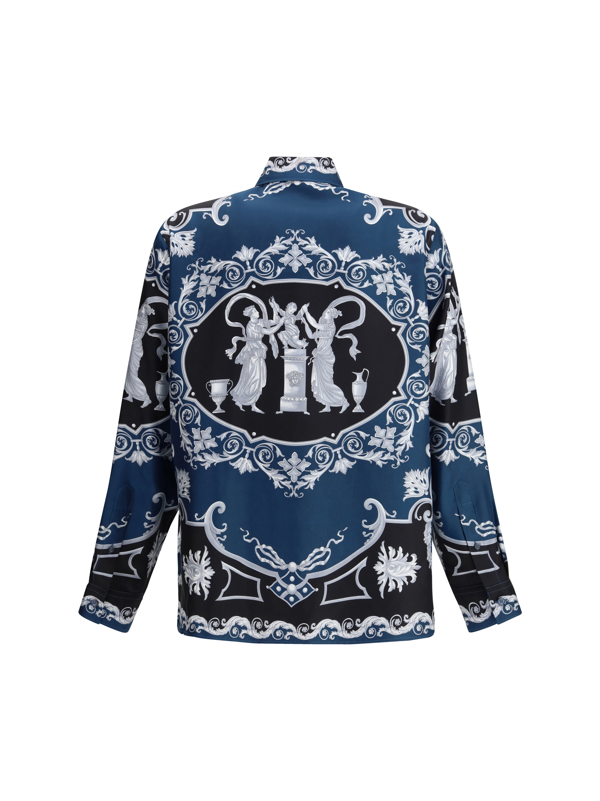 Regular-fit printed silk twill Shirt