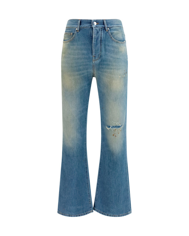 Slash flared distressed Jeans