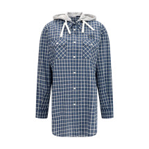 Checked Hooded Shirt