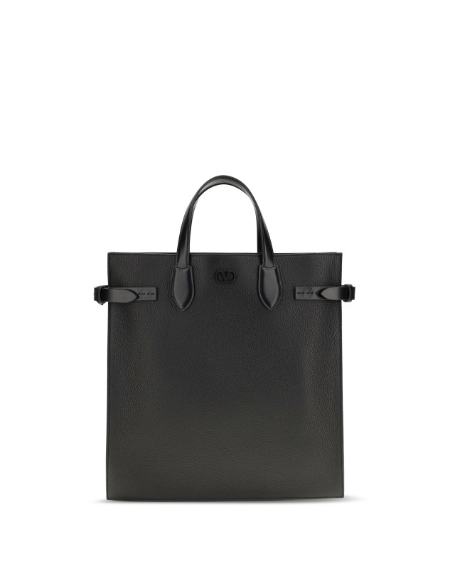 Medium Antibes grained leather Shopping Bag