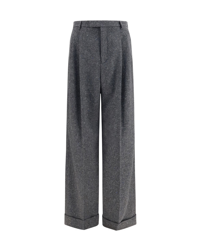 Tailored wool and silk-blend Pants