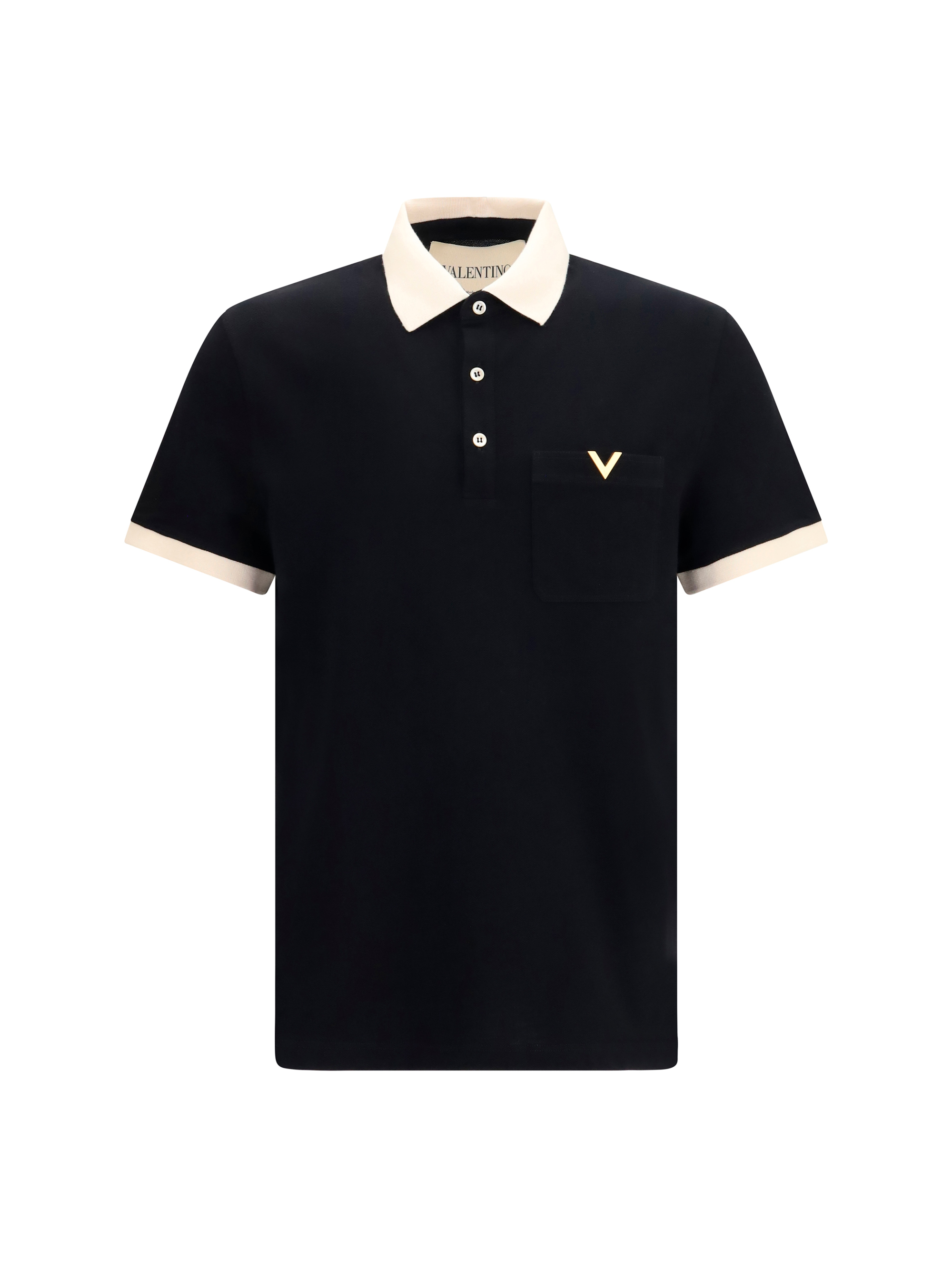 Polo with contrast trims