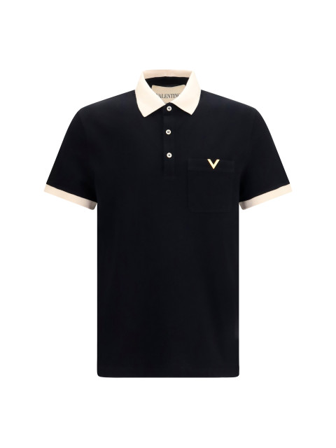 Polo with contrast trims