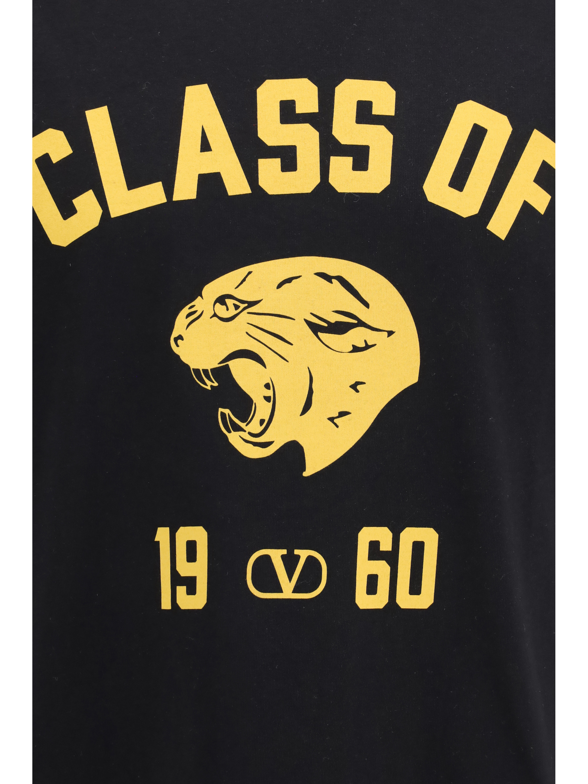 Panther print cotton T-shirt