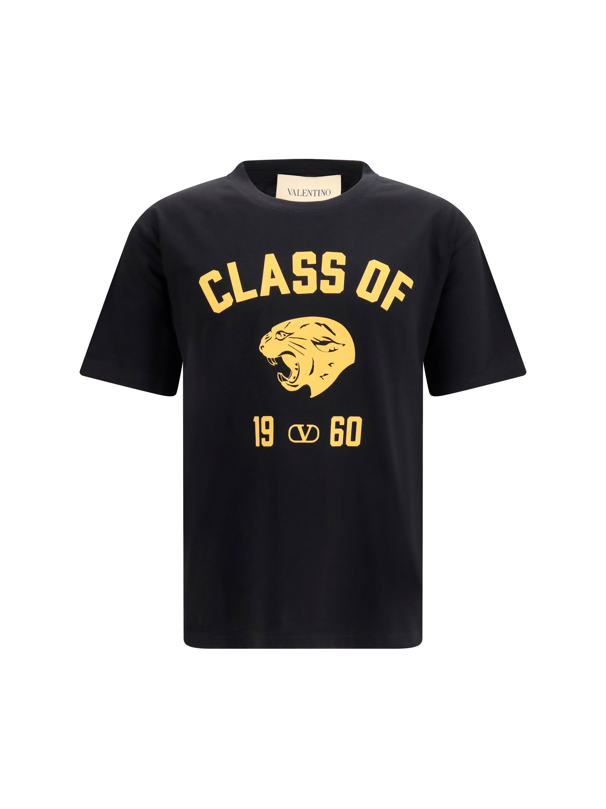 Panther print cotton T-shirt